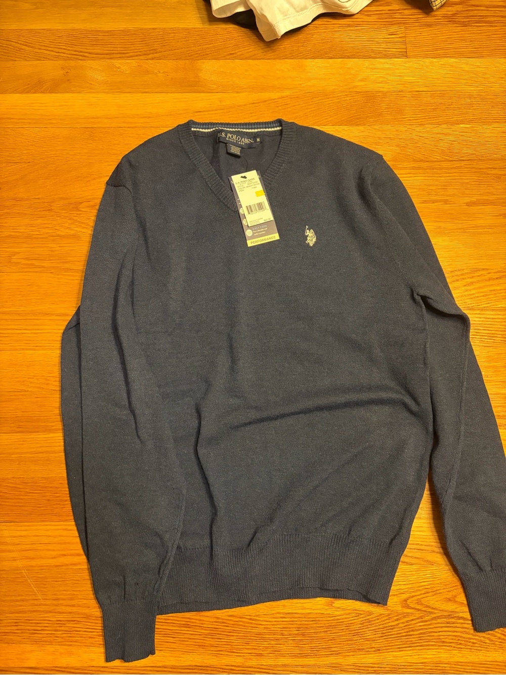 U.S. Polo Assn. Men’s V-Neck Sweater - Navy Blue